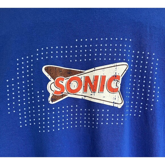 Sonic Burgers Restaurant Americas Best Drive Inn Blue Large Graphic Print LN - Picture 5 of 9